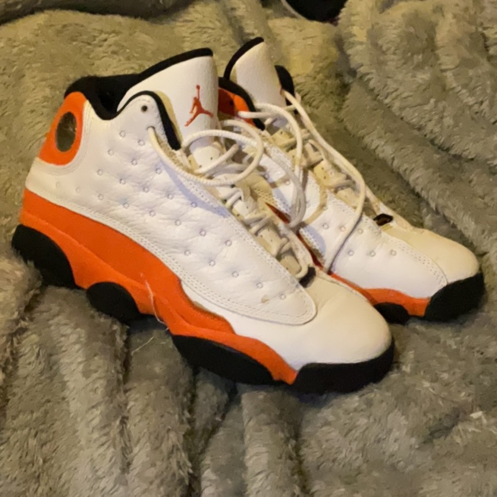 Air Jordan Retro Sneakers - White and Orange